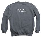 Fix'N Wag'N: Black Cats Are Magical, a Dark Heather Crewneck Sweatshirt (back-view)