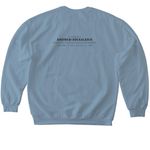 Wabanaki Youth Running Camp, a Stone Blue Softstyle Crewneck Sweatshirt (back-view)