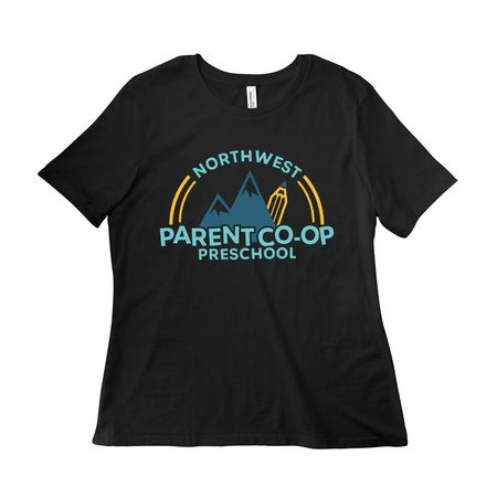 NW Parent Co-OP Preschool Adult/Youth&nbsp;, a Vintage Black Women?s Relaxed Cotton Tee