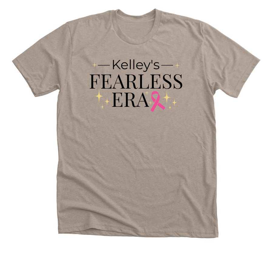 Kelley's Fearless Era Gear, a Heather Stone Premium Unisex Tee