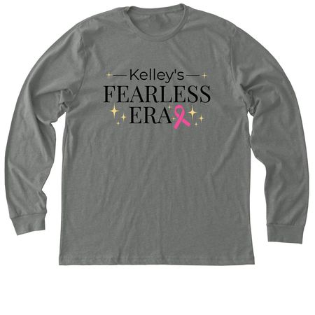 Kelley's Fearless Era Gear, a Deep Heather Premium Long Sleeve Tee