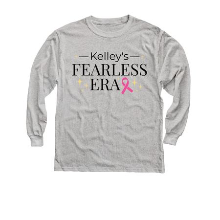 Kelley's Fearless Era Gear, a Sport Grey Youth Long Sleeve Tee