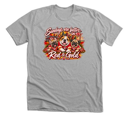 Football Sundays, a Athletic Heather Premium Unisex Tee