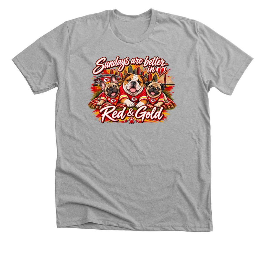 Football Sundays, a Athletic Heather Premium Unisex Tee