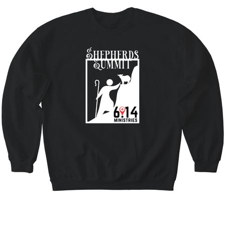 Summit Apparel with White Logo, a Black Softstyle Crewneck Sweatshirt