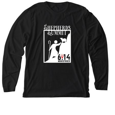 Summit Apparel with White Logo, a Solid Black Blend Premium Long Sleeve Tee