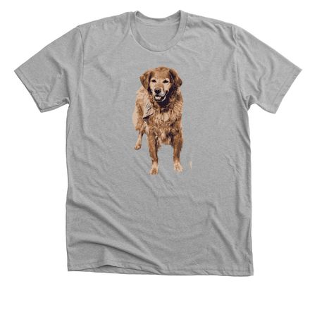 Ginger Snap, a Athletic Heather Premium Unisex Tee