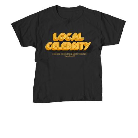 Local Celebri-Tee, a Black Youth Unisex Tee
