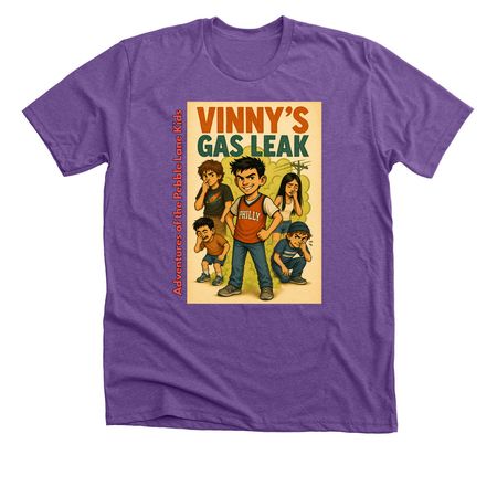 Vinny's Gas Leak, a Heather Team Purple Premium Unisex Tee