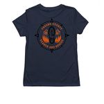 SAR, a Night Sky Navy Allmade Eco Triblend Women?s Tee (back-view)