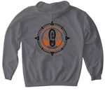 SAR, a Charcoal Gildan Softstyle Pullover Hoodie (back-view)