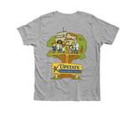 Youth Sizes, a Athletic Heather Premium Youth Tee (back-view)