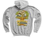 Youth Sizes, a Sport Grey Youth Pullover Hoodie (back-view)