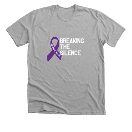Breaking the Silence, a Athletic Heather Premium Unisex Tee