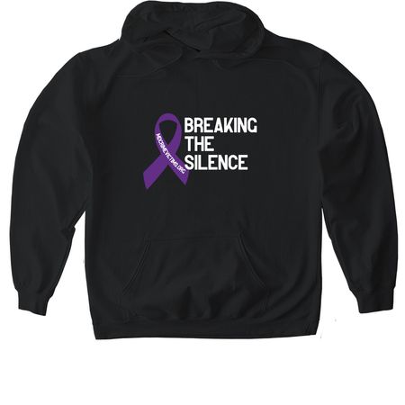Breaking the Silence, a Black Gildan Softstyle Pullover Hoodie