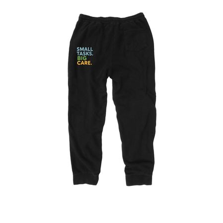 Parrott All-SeasonSupporting Veterans, a Black Midweight Fleece Joggers (back-view)