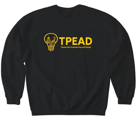 ASU TPEAD Gold Logo, a Black Softstyle Crewneck Sweatshirt