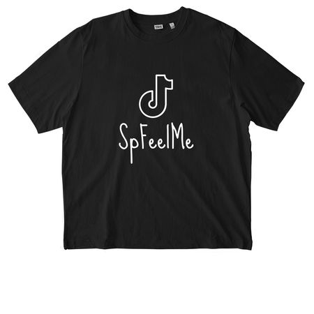 tiktok logo SPFEELME, a Black Stanley/Stella Unisex Freestyler Heavyweight Tee