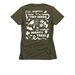 adult - women's slim fit, a Military Green Women's Slim Fit Tee (back-view)