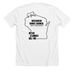 Wisconsin Dance Council 60 years, a Solid White Blend Premium Unisex Tee (back-view)