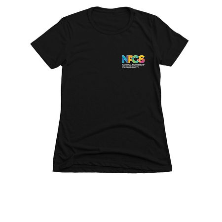 NPCS Logo T-Shirt, a Black Women's Slim Fit Tee