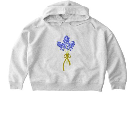 Bluebonnets for Texas, a Cool Heather Grey Stanley/Stella Women?s Stella Nora Pullover Hoodie