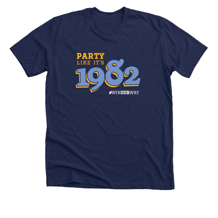 Party World Series, a Solid Navy Blend Premium Unisex Tee