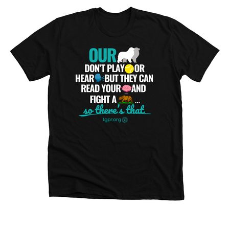 TGPR 25th Anniversary Ts #6 We Ain't Playin', a Solid Black Blend Premium Unisex Tee