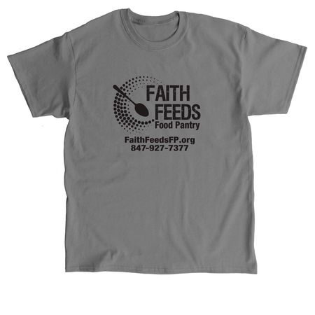 Faith Feeds T-shirt, a Charcoal Classic Unisex Tee