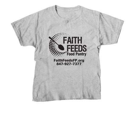 Faith Feeds T-shirt, a Sport Grey Youth Unisex Tee