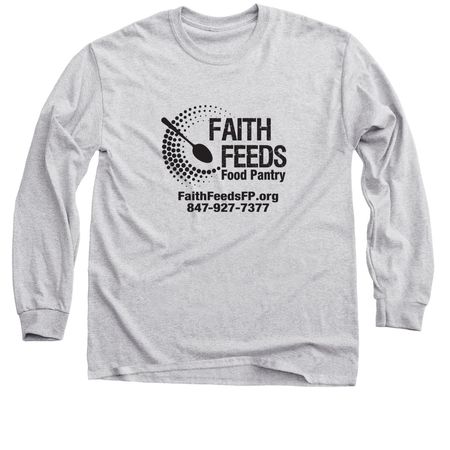 Faith Feeds T-shirt, a Sport Grey Classic Long Sleeve Tee