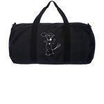 Demon Dogs Duffel Bag, a Black Day Tripper Duffel Bag (back-view)