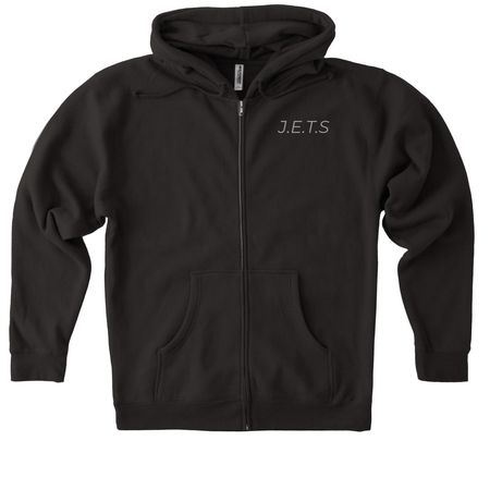 Just Enjoy This Sweatshirt, a Black Heavyweight Zip Up Hoodie