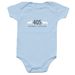Littlest 405 AR Supporter, a Light Blue Infant Onesie