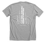 Short Term Missions Merch, a Athletic Heather Premium Unisex Tee (back-view)
