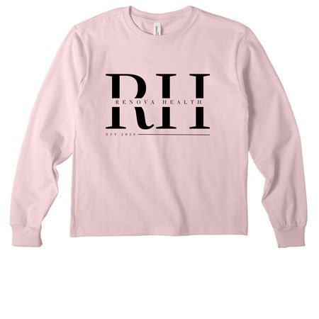 Renova, a Soft Pink Youth Heavyweight Long Sleeve Tee