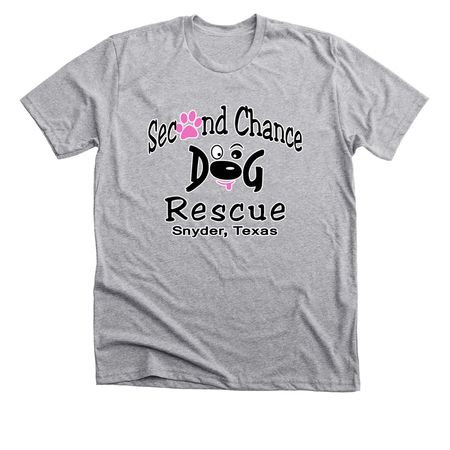 Second Chance Dog Rescue Summer Shirt Colors, a Athletic Heather Premium Unisex Tee