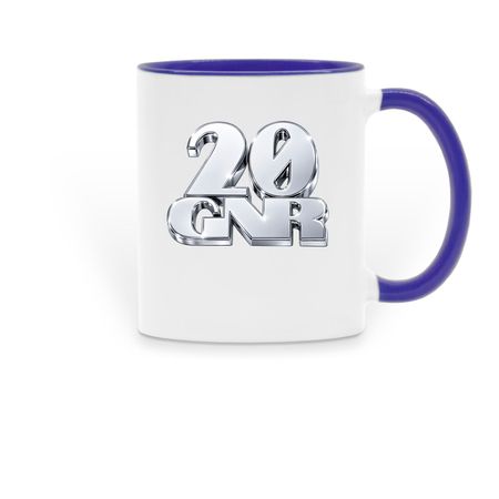20GNR MUGZ, a Dark Blue Two-Tone Ceramic Mug