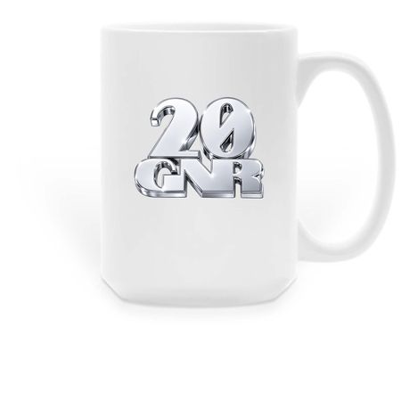 20GNR MUGZ, a White Large Coffee Mug