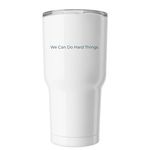 Tumblers from Clara Inspired, a White Insulated Tumbler (back-view)