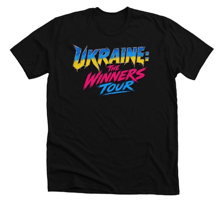 Ukraine: The Winners Tour, a Solid Black Blend Premium Unisex Tee