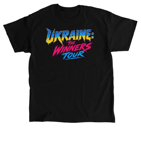 Ukraine: The Winners Tour, a Black Classic Unisex Tee