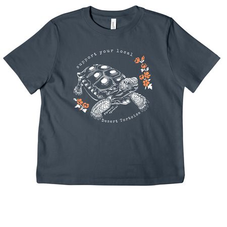 Desert Tortoise Apparel, a Vintage Navy Women's Heavyweight Tee