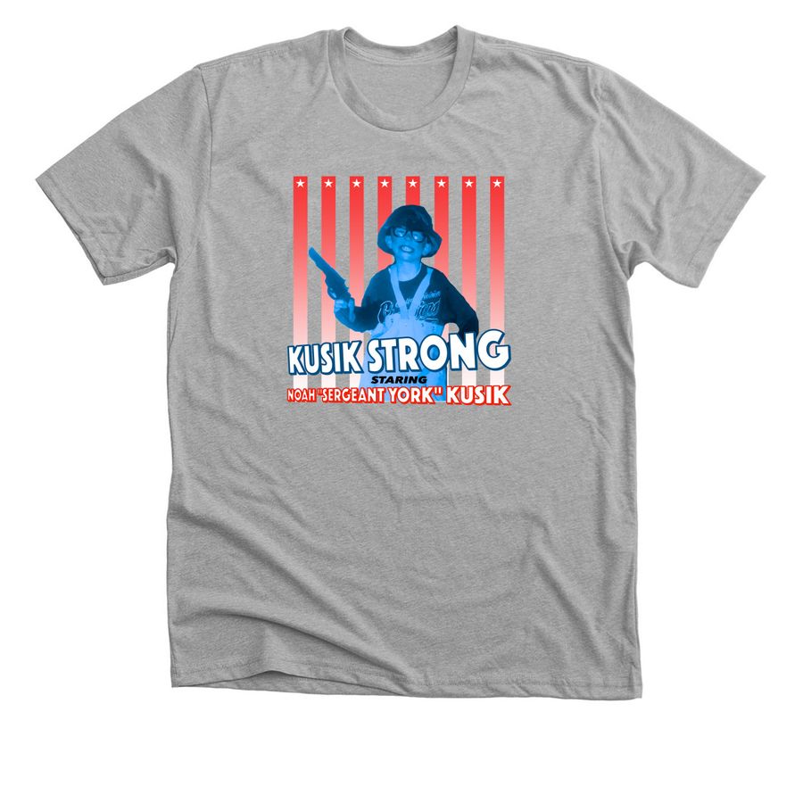 Kusik Strong, a Athletic Heather Premium Unisex Tee