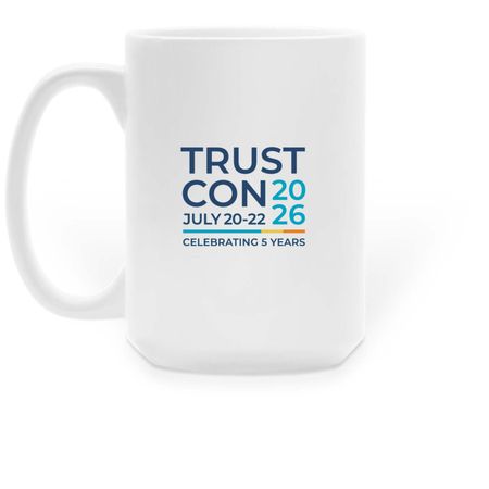Here for the Cookies Mug, a White Large Coffee Mug (back-view)