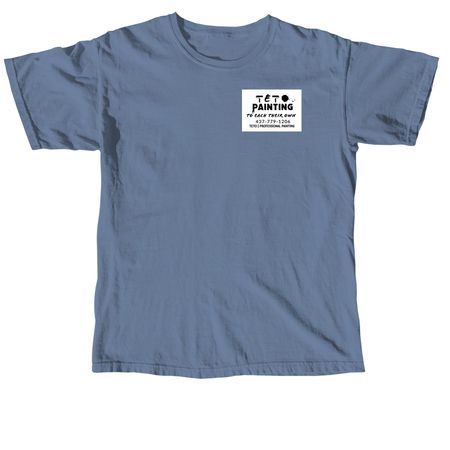 TETO Painting, a Blue Jean Comfort Colors Unisex Tee