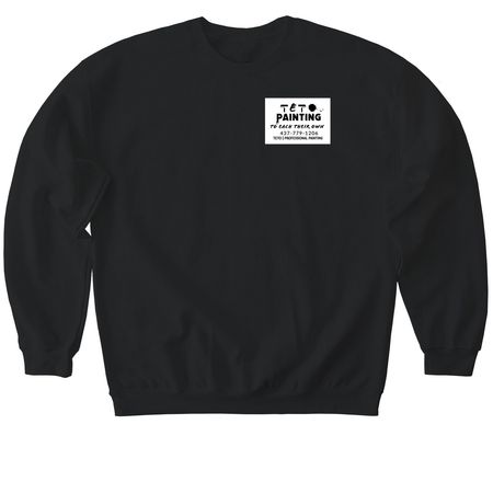 TETO Painting, a Black Softstyle Crewneck Sweatshirt