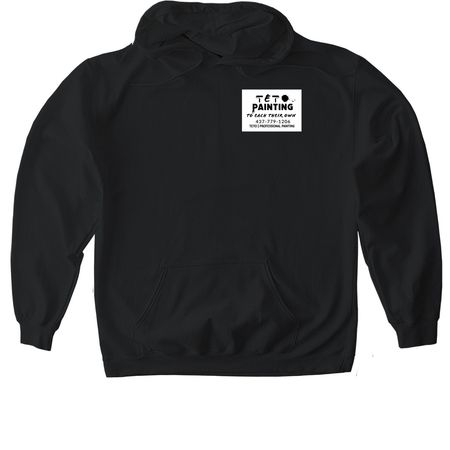 TETO Painting, a Black Gildan Softstyle Pullover Hoodie