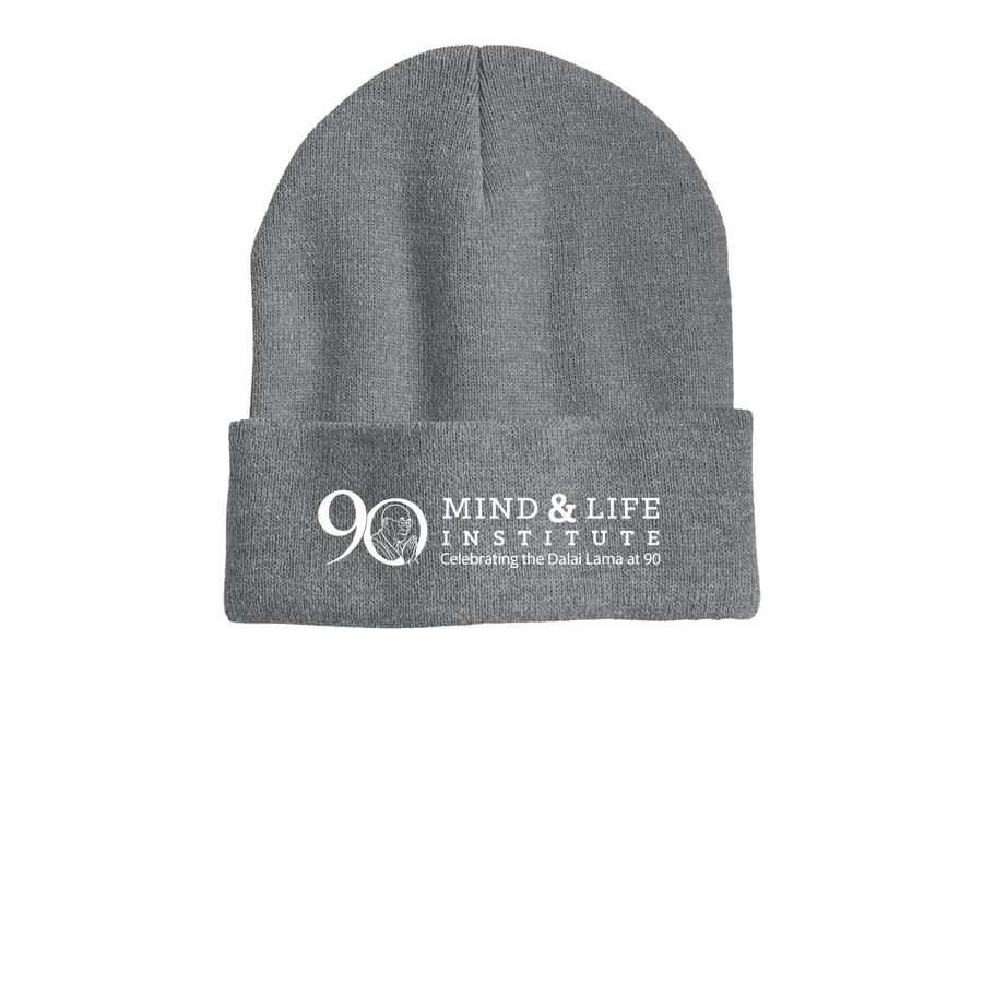 Commemorative Beanie, a Dark Heather Grey Printed Cuffed Beanie