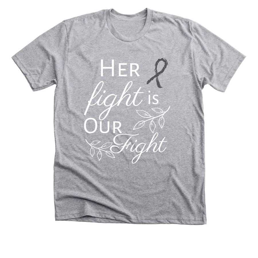 Her fight, a Athletic Heather Premium Unisex Tee